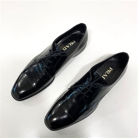 prada men's black shoes sz 9.5|Prada shoes size 7 7.5.